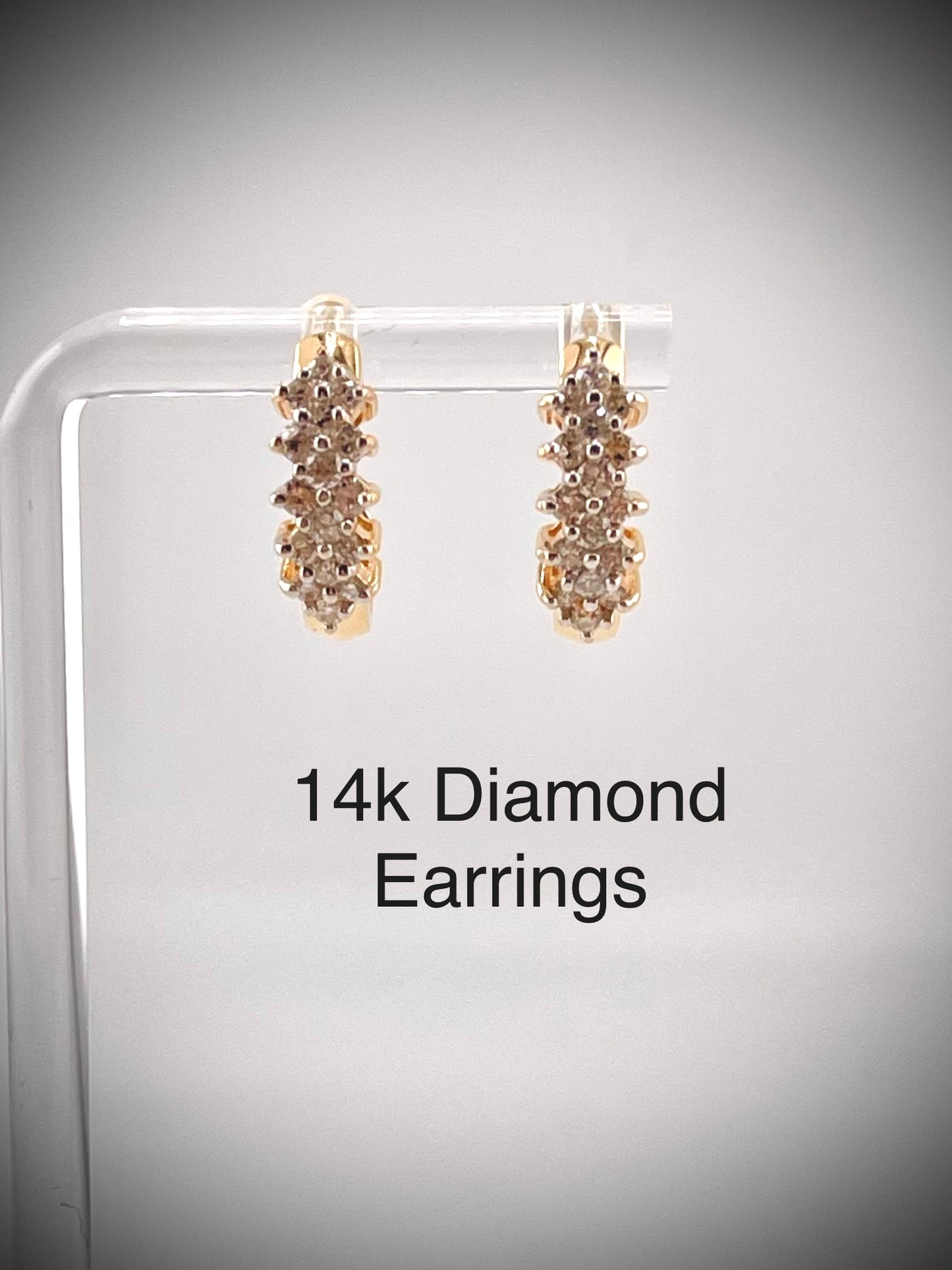 14k Diamond Earrings
